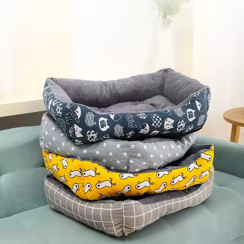Lit d'hiver douillet pour chien et chat - Nid chaud et confortable