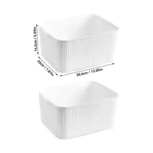 Boîte de Rangement Multifonction WORTHBUY avec Poignée - Organiseur Polyvalent pour Bureau, Cuisine, Salle de Bain