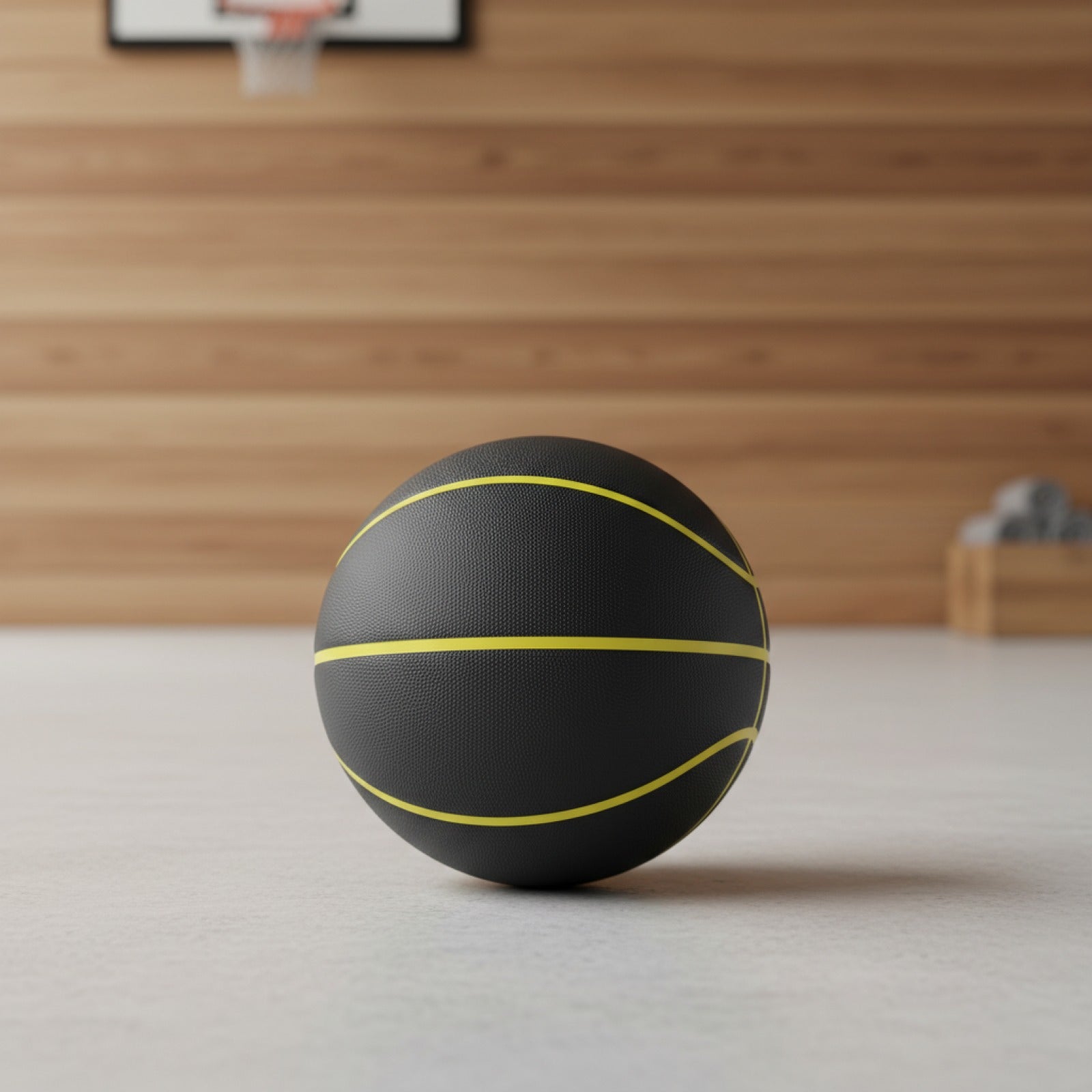 Ballon de Basketball Silencieux Taille 7 - PU Mousse Airless, Rebond Doux, Idéal pour l'Intérieur