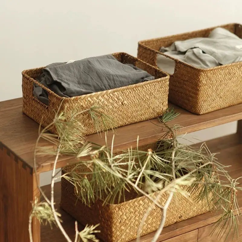 Panier en osier tressé Zerolife - Décoration intérieure, Rangement, Cuisine