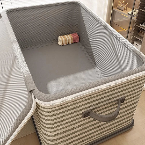 Boîte de rangement pliable et verrouillable avec mot de passe pour vêtements, couvertures et jouets