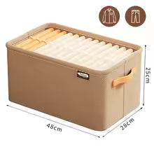 Boîte de Rangement Épaisse pour Vêtements : Pantalons, Pulls, Jeans - Organiseur de Placard et Tiroir