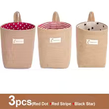 Lot de 3 paniers de rangement en jute et lin - Organisateur polyvalent pour plantes, jouets et décoration intérieure