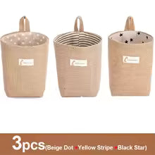Lot de 3 paniers de rangement en jute et lin - Organisateur polyvalent pour plantes, jouets et décoration intérieure