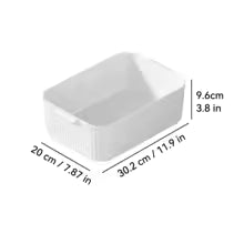 Boîte de Rangement Multifonction WORTHBUY avec Poignée - Organiseur Polyvalent pour Bureau, Cuisine, Salle de Bain