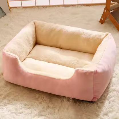 Panier Douillet pour Chat et Chiot - Coussin d'Hiver Confortable