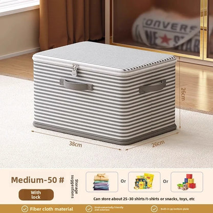 Boîte de rangement pliable et verrouillable avec mot de passe pour vêtements, couvertures et jouets