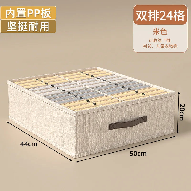 Boîte de Rangement Pliable pour Vêtements - Organiseur de Placard pour Pulls, T-shirts et Pantalons