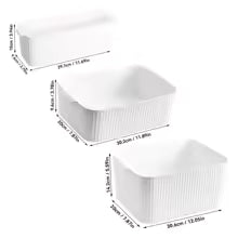 Boîte de Rangement Multifonction WORTHBUY avec Poignée - Organiseur Polyvalent pour Bureau, Cuisine, Salle de Bain