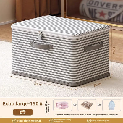 Boîte de rangement pliable et verrouillable avec mot de passe pour vêtements, couvertures et jouets