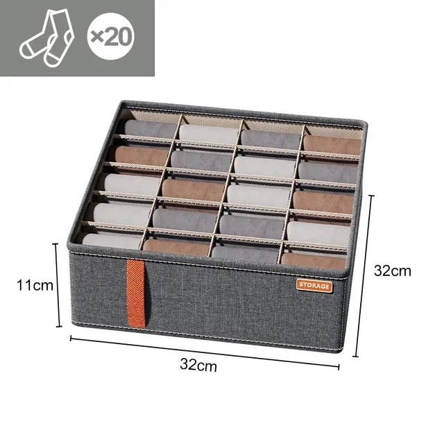 Boîte de Rangement Modulable pour Tiroirs : Organiseur pour Sous-vêtements, Chaussettes, Soutiens-gorge et Accessoires