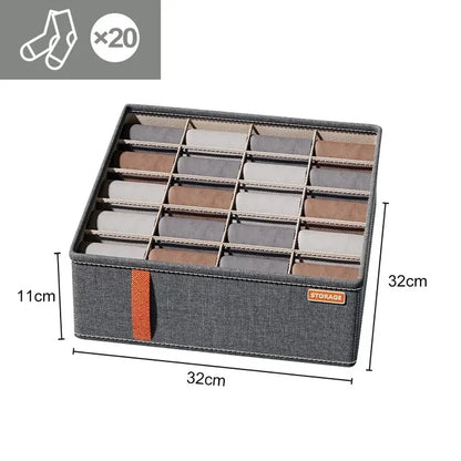 Boîte de Rangement Modulable pour Tiroirs : Organiseur pour Sous-vêtements, Chaussettes, Soutiens-gorge et Accessoires