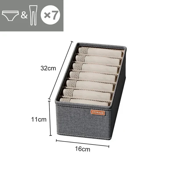 Boîte de Rangement Modulable pour Tiroirs : Organiseur pour Sous-vêtements, Chaussettes, Soutiens-gorge et Accessoires