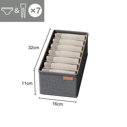 Boîte de Rangement Modulable pour Tiroirs : Organiseur pour Sous-vêtements, Chaussettes, Soutiens-gorge et Accessoires