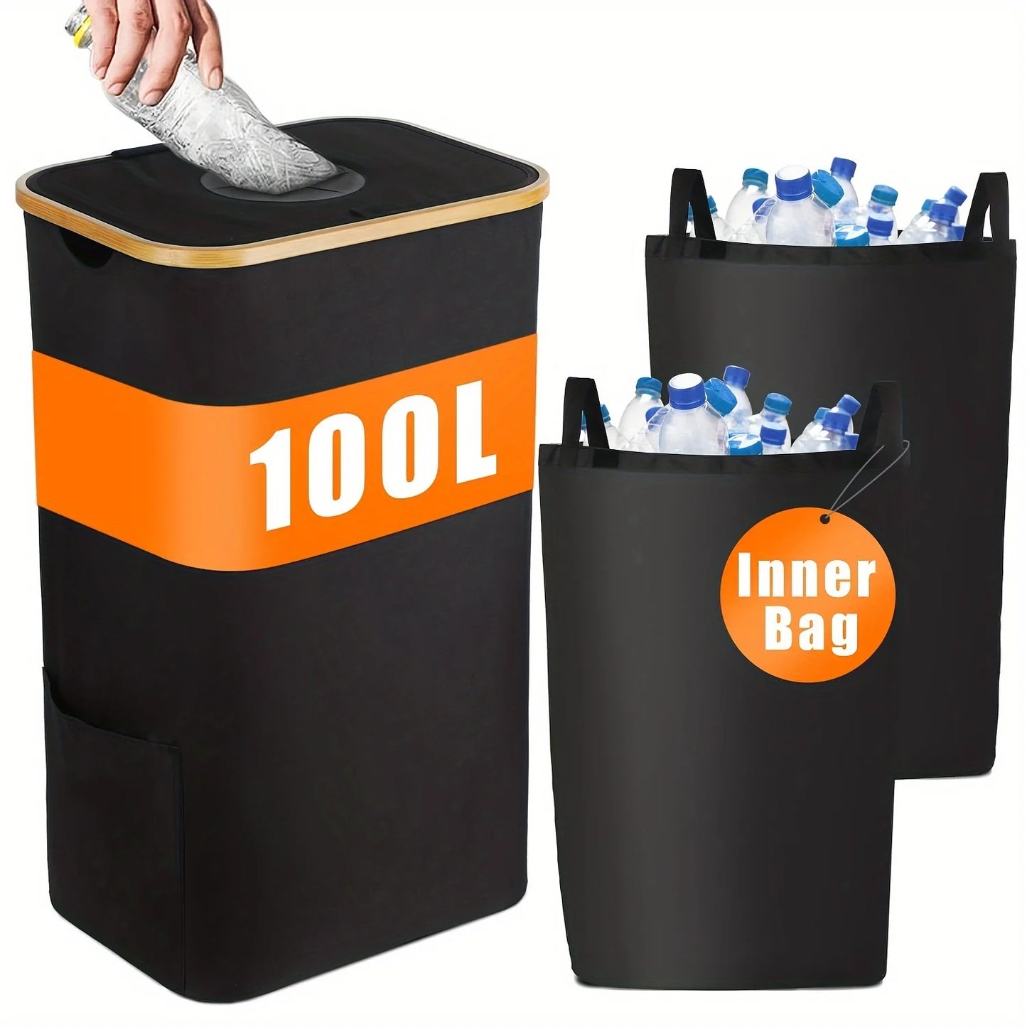 Sac de Rangement Pliant pour Bouteilles - Organisateur Recyclable