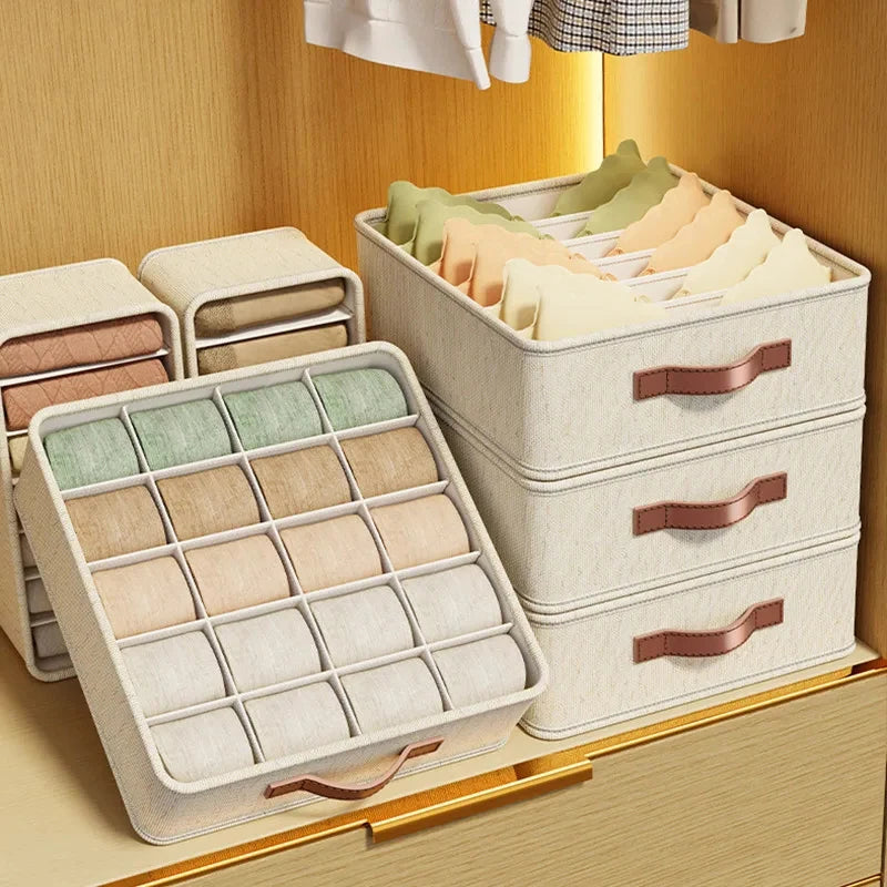 Boîte de Rangement Modulable pour Tiroirs : Organiseur pour Sous-vêtements, Chaussettes, Soutiens-gorge et Accessoires