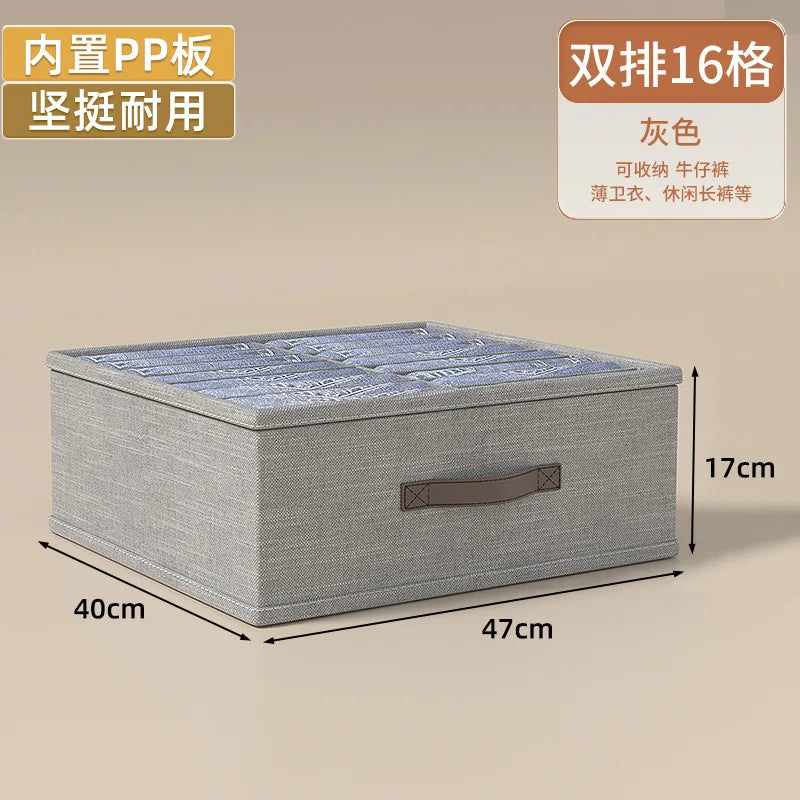Boîte de Rangement Pliable pour Vêtements - Organiseur de Placard pour Pulls, T-shirts et Pantalons