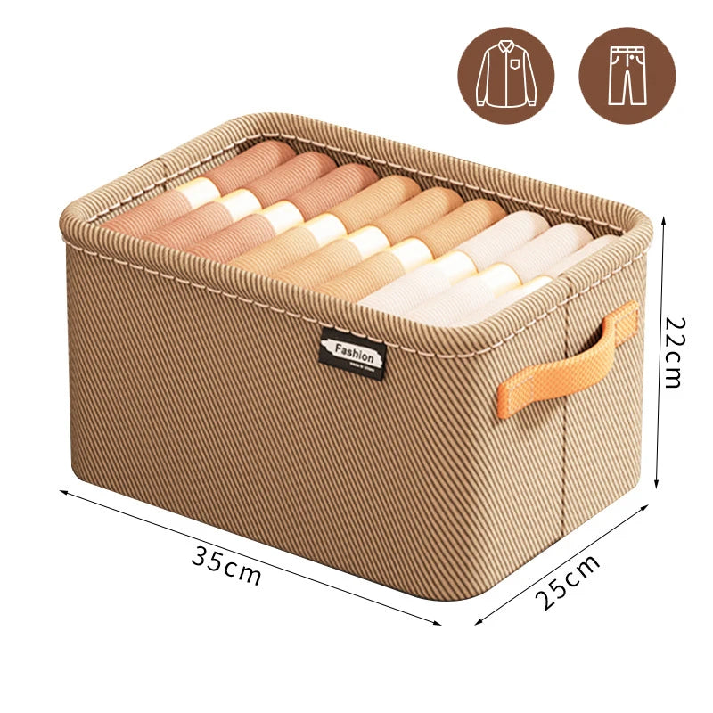 Boîte de Rangement Épaisse pour Vêtements : Pantalons, Pulls, Jeans - Organiseur de Placard et Tiroir