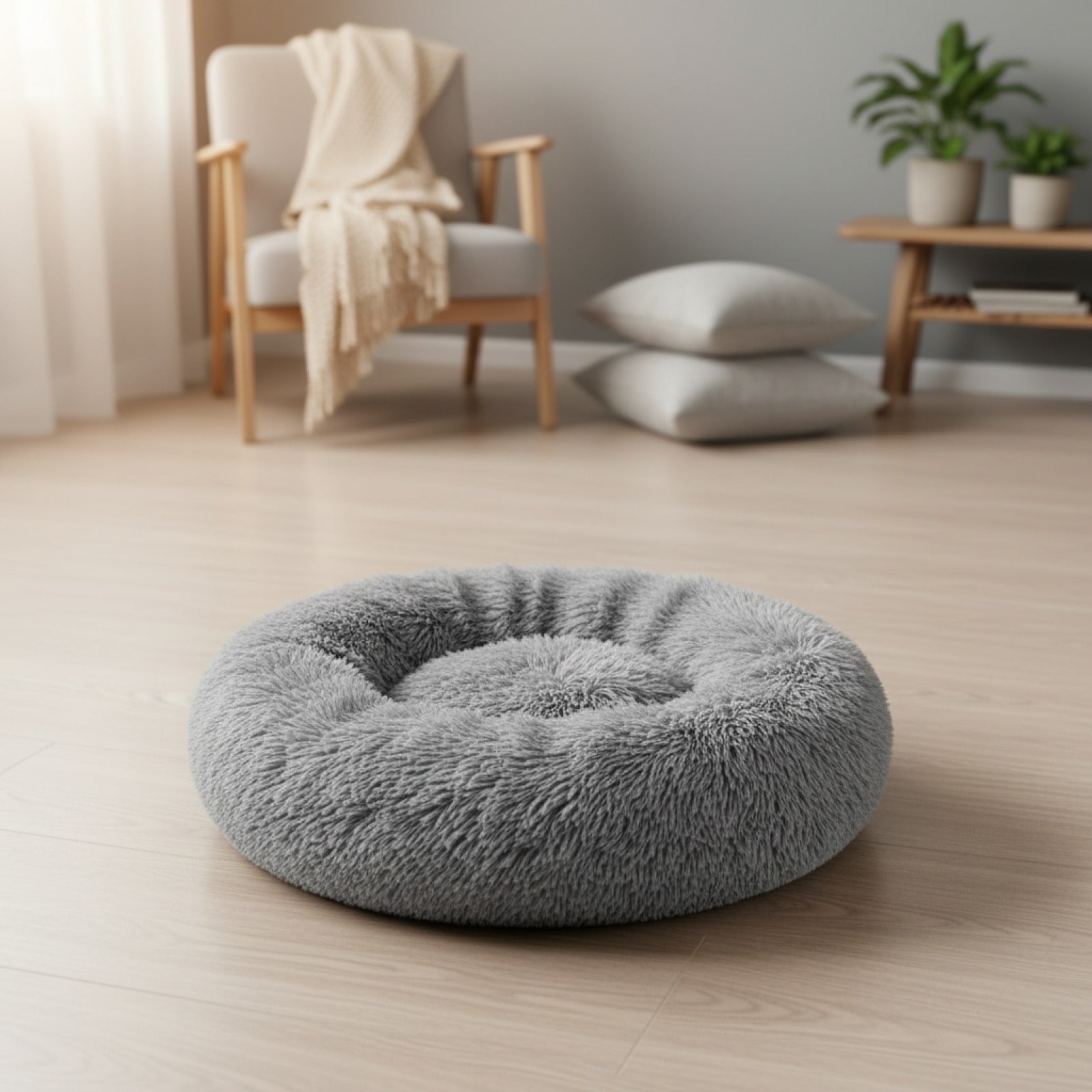 Panier Douillet d'Hiver pour Chien et Chat - Lit Peluche Lavable