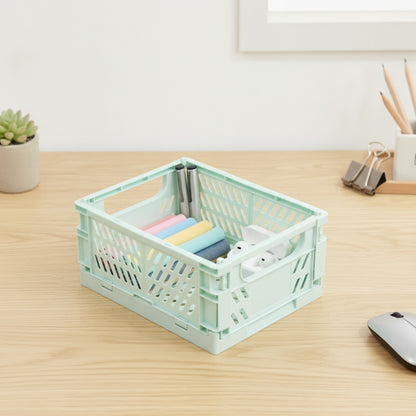 Boîte de rangement pliable et polyvalente pour bureau et maison