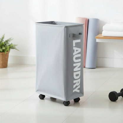 Panier à Linge Pliable et Imperméable avec Roues - Grande Capacité pour Vêtements Sales et Rangement Multifonctionnel