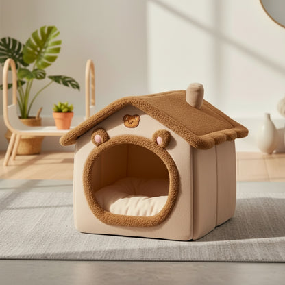 Lit Pliant et Lavable pour Chat et Petit Chien - Maison Confortable pour Animaux