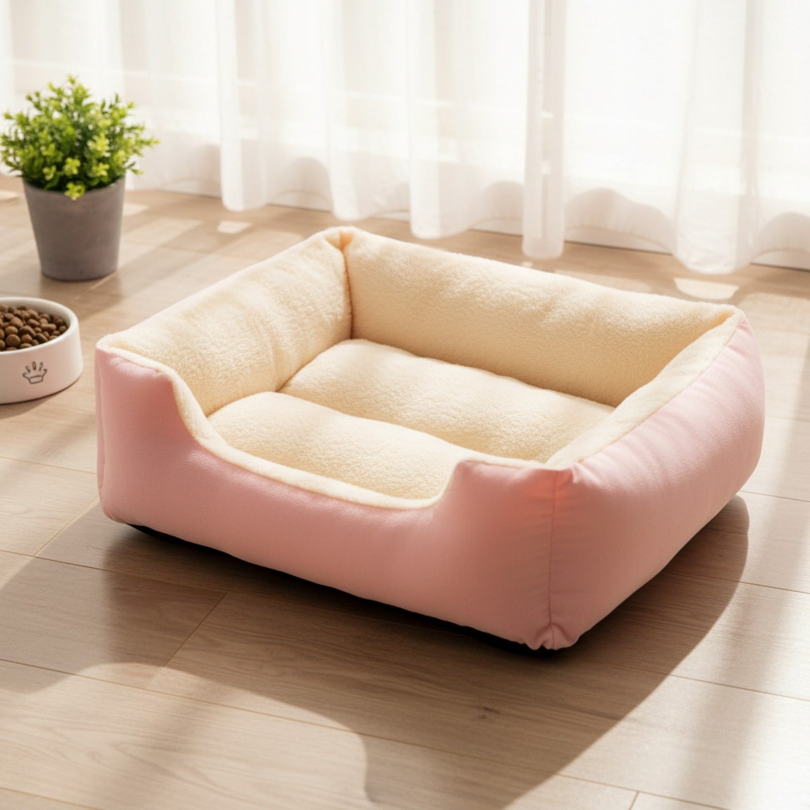 Panier Douillet pour Chat et Chiot - Coussin d'Hiver Confortable