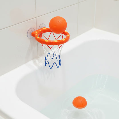 Panier de Basket pour Tout-Petits avec Balles Souples et Ventouses - Jeu d'Intérieur/Bain