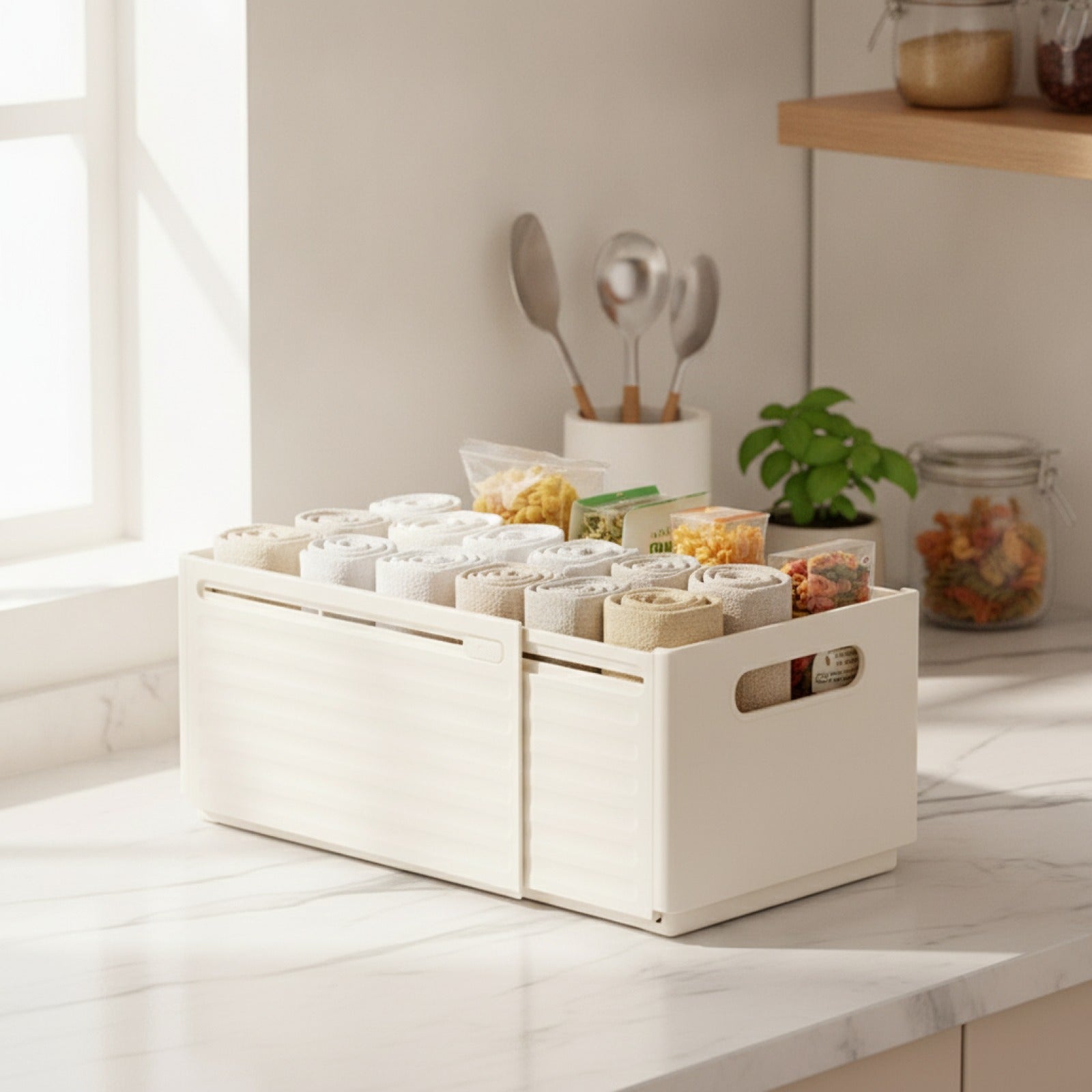 Boîte de Rangement Modulable pour Vêtements et Cuisine - Organiseur Polyvalent