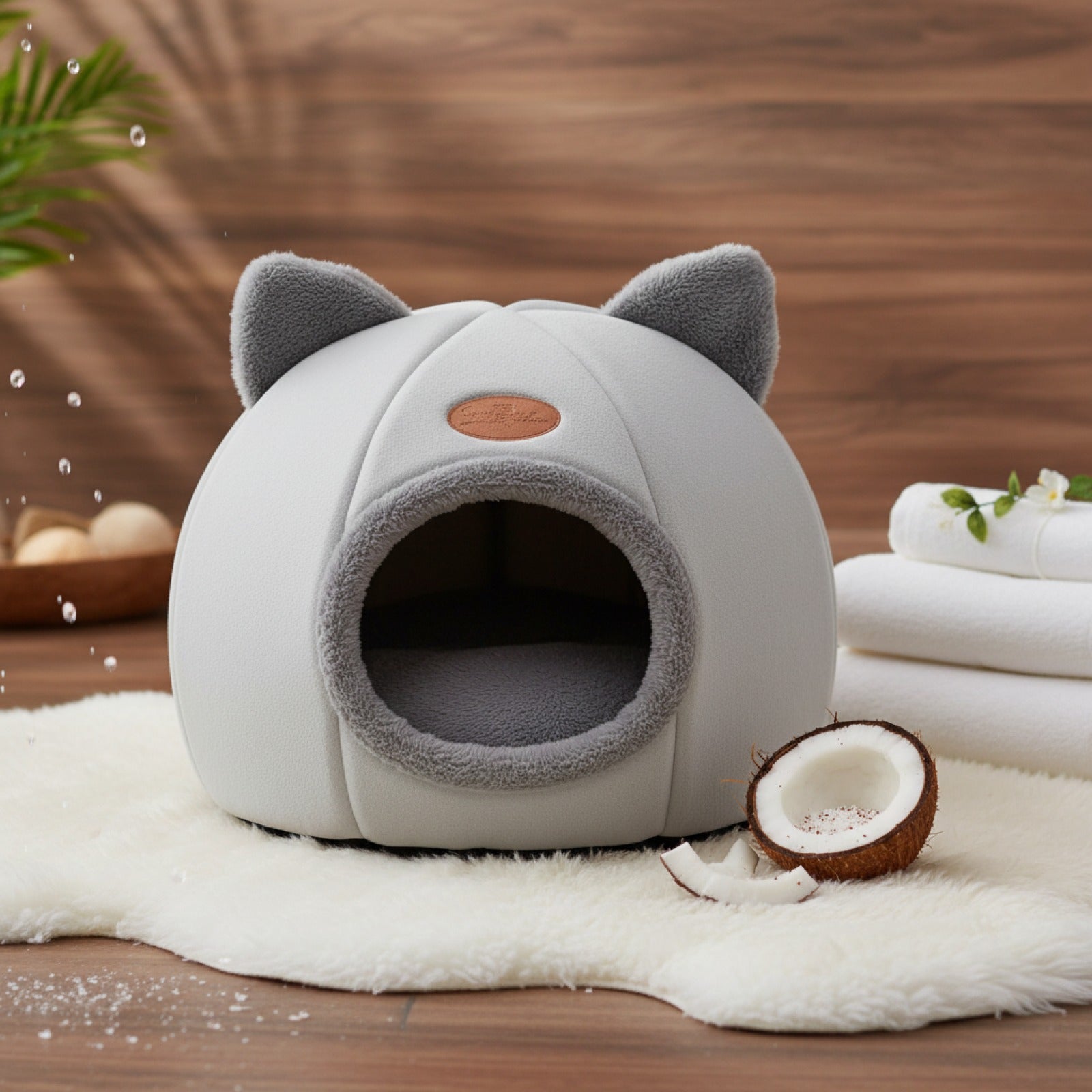Lit Chauffant pour Chat - Nid Douillet et Confortable pour l'Hiver