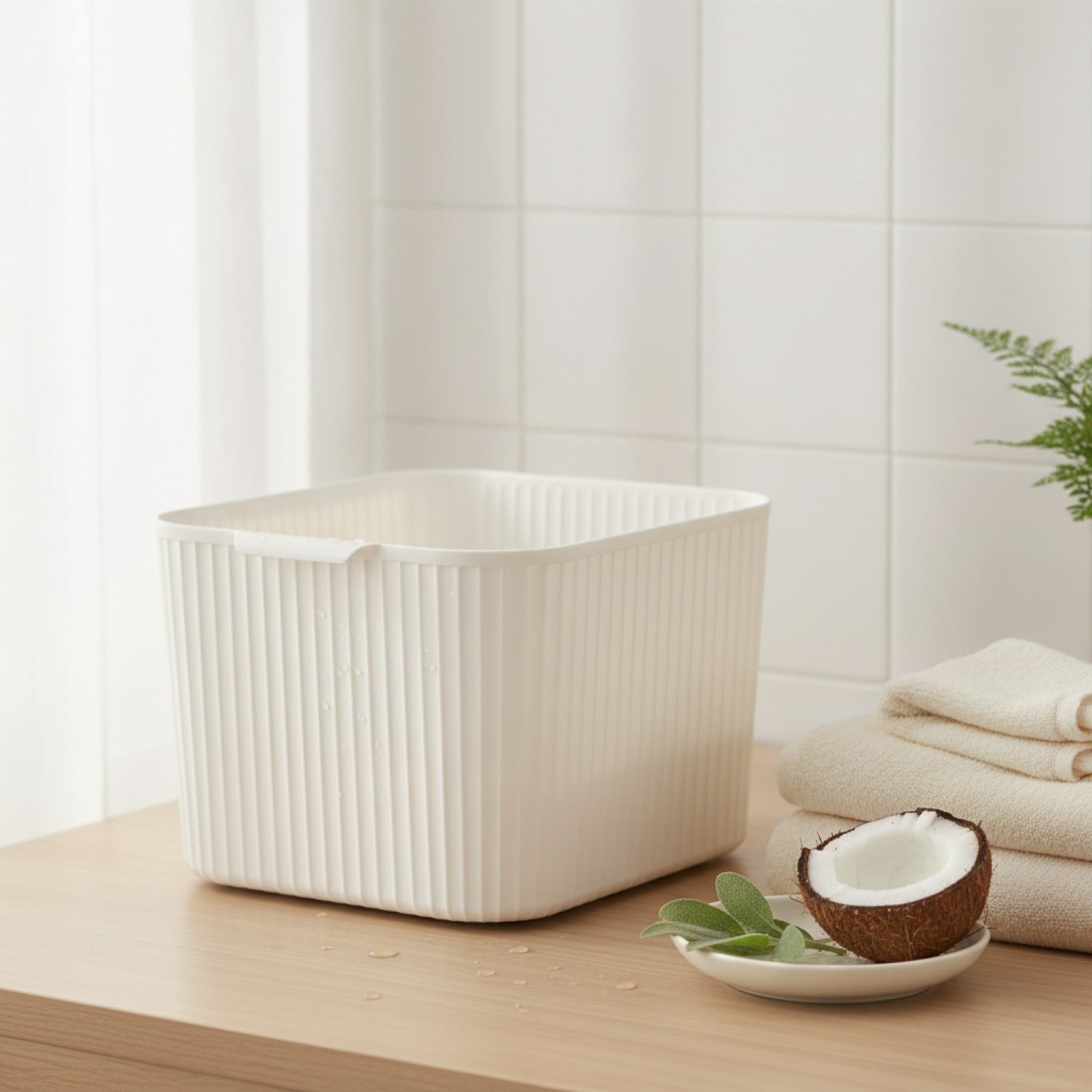 Boîte de Rangement Multifonction WORTHBUY avec Poignée - Organiseur Polyvalent pour Bureau, Cuisine, Salle de Bain