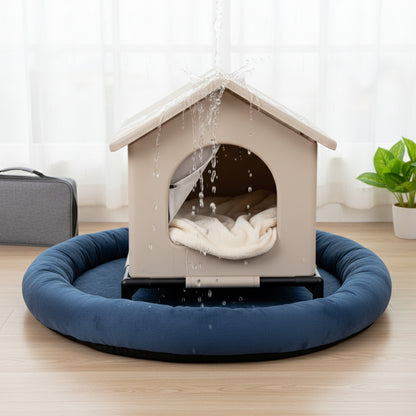Abri Pliable pour Chats Errants : Nid Imperméable et Frais pour l'Été