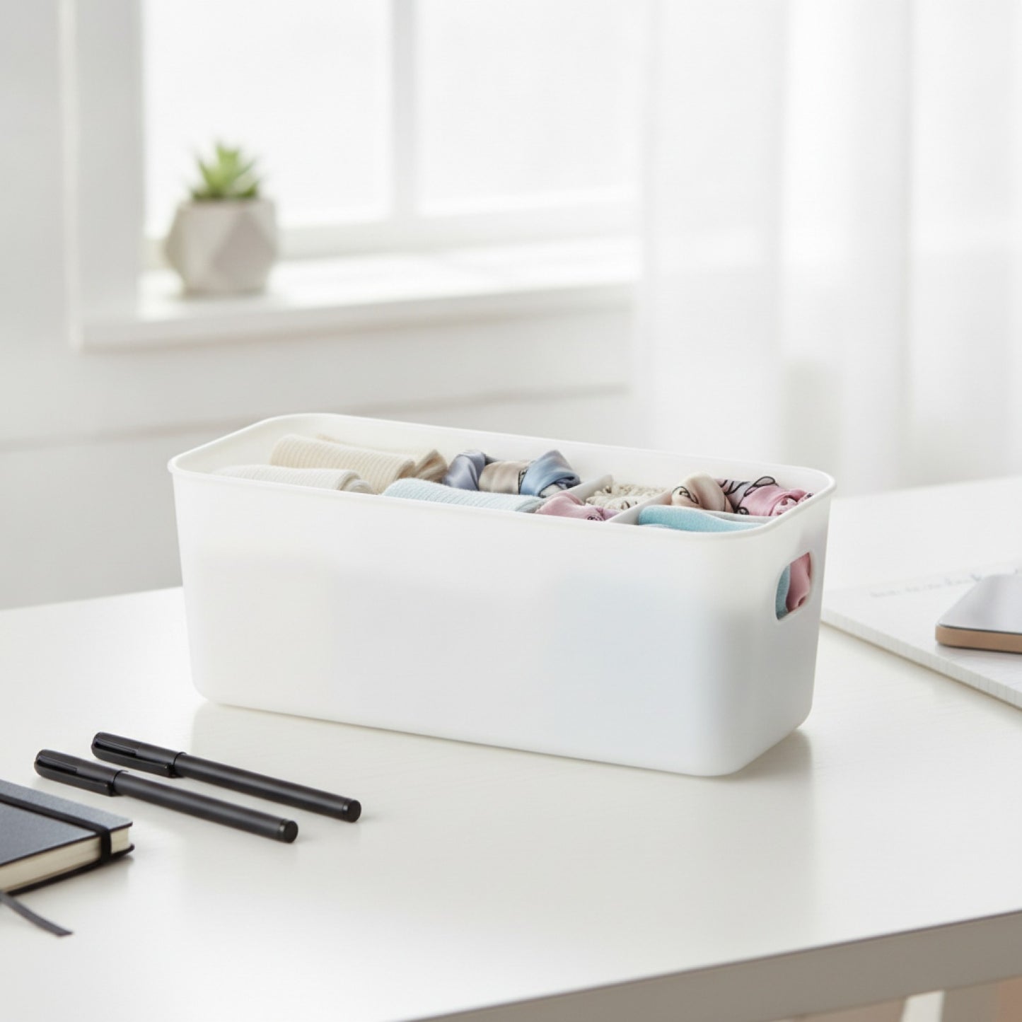 Boîte de Rangement Multifonction pour Bureau et Sous-vêtements - Grande Capacité, Durable