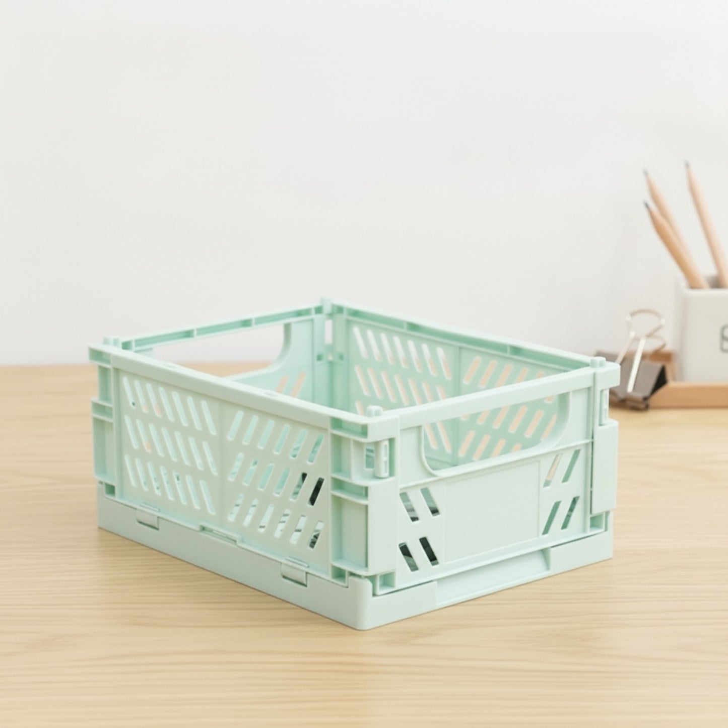 Boîte de rangement pliable et polyvalente pour bureau et maison