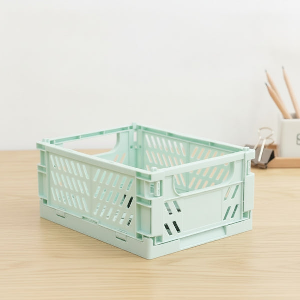 Boîte de rangement pliable et polyvalente pour bureau et maison