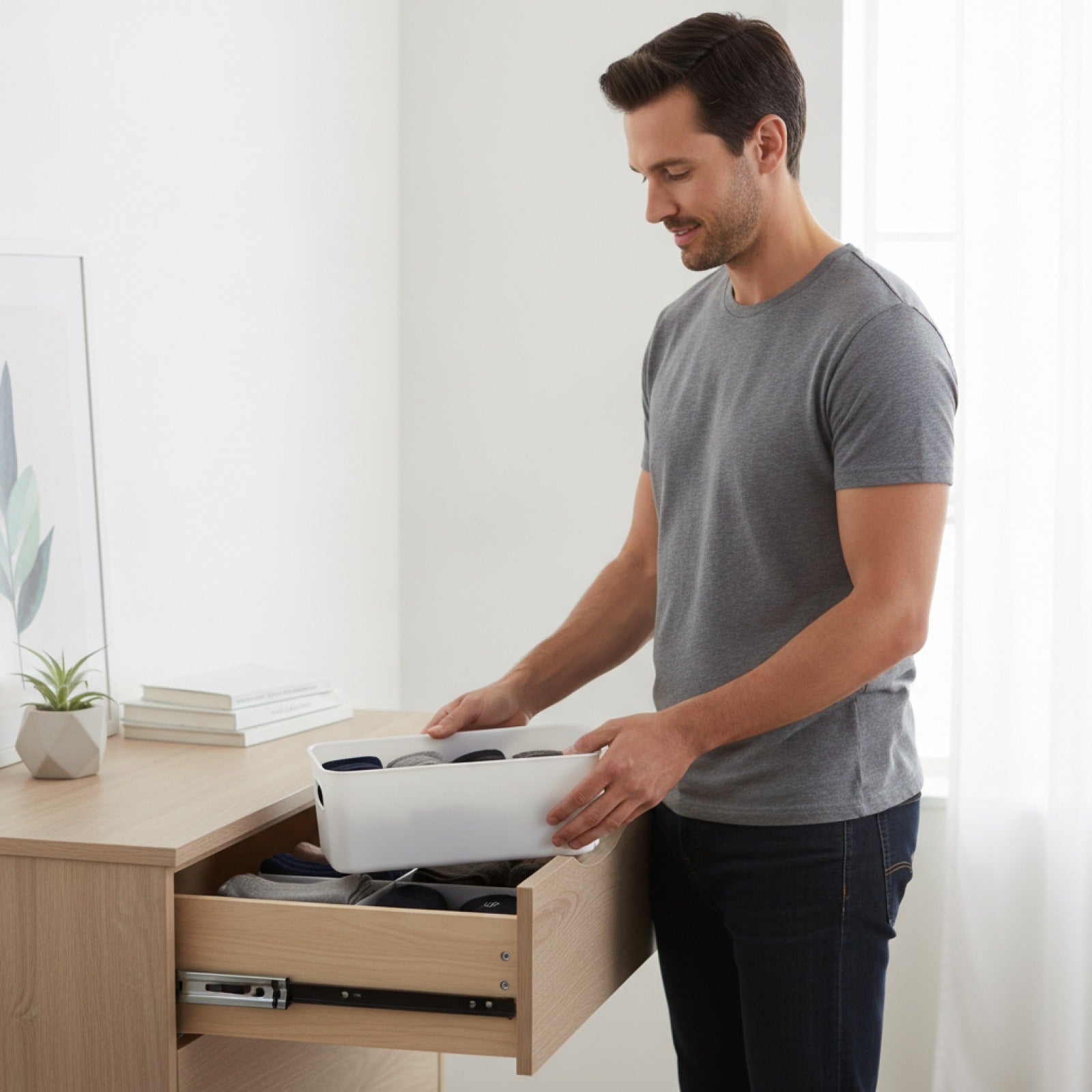 Boîte de Rangement Multifonction pour Bureau et Sous-vêtements - Grande Capacité, Durable