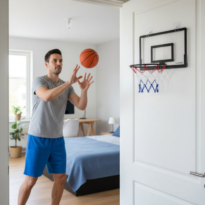 Mini Panier de Basket Intérieur pour Enfants et Adultes - Jeu Mural et Porte