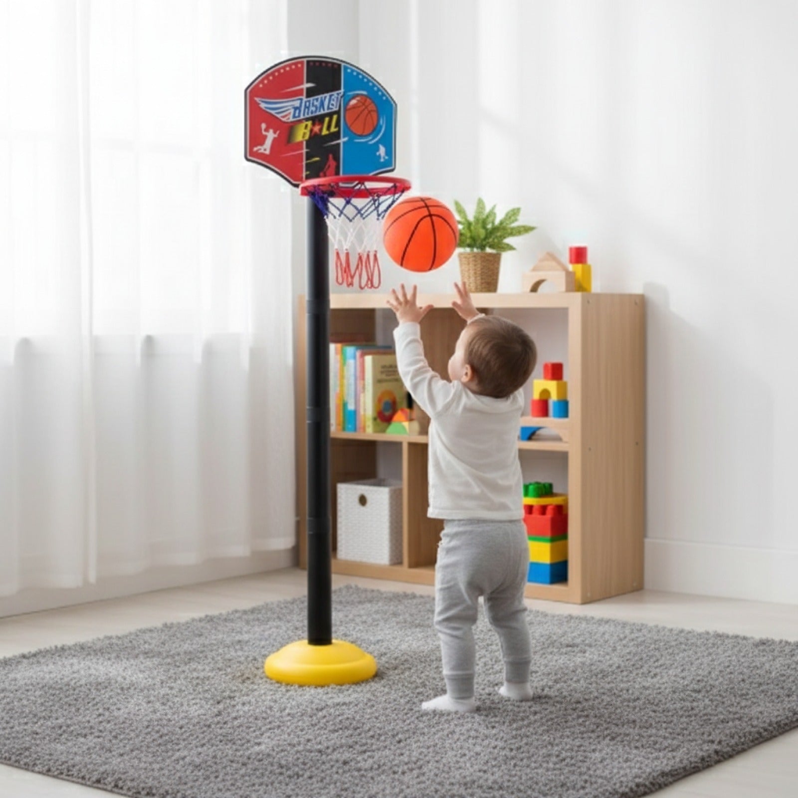 Porte-pied Ajustable pour Tout-Petits et Enfants (52-115CM) - Jouet de Sport d'Intérieur pour Bébé