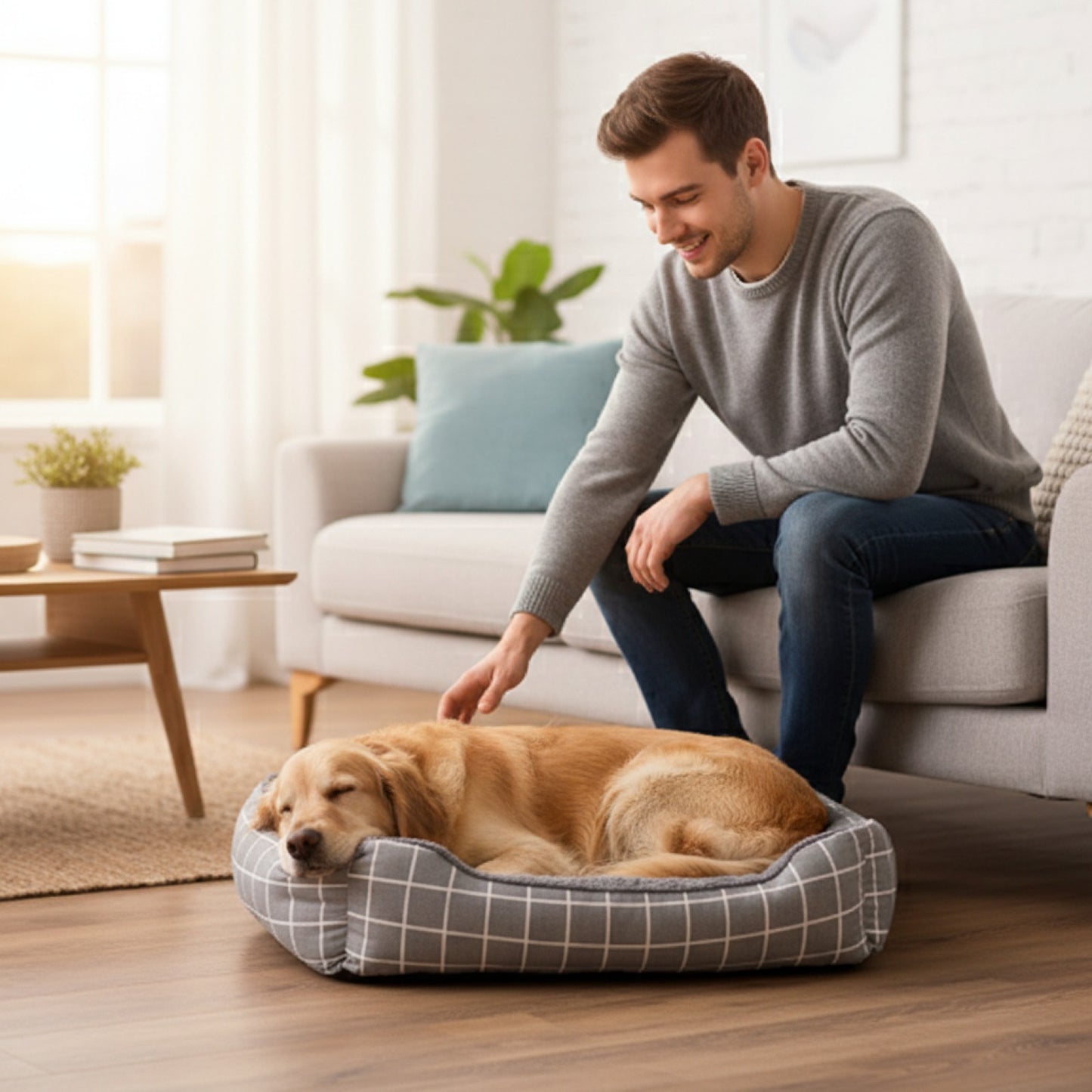 Lit d'hiver douillet pour chien et chat - Nid chaud et confortable