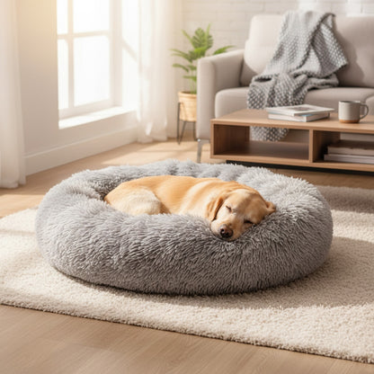 Panier Douillet d'Hiver pour Chien et Chat - Lit Peluche Lavable