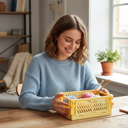 Boîte pliable rangement multifonction