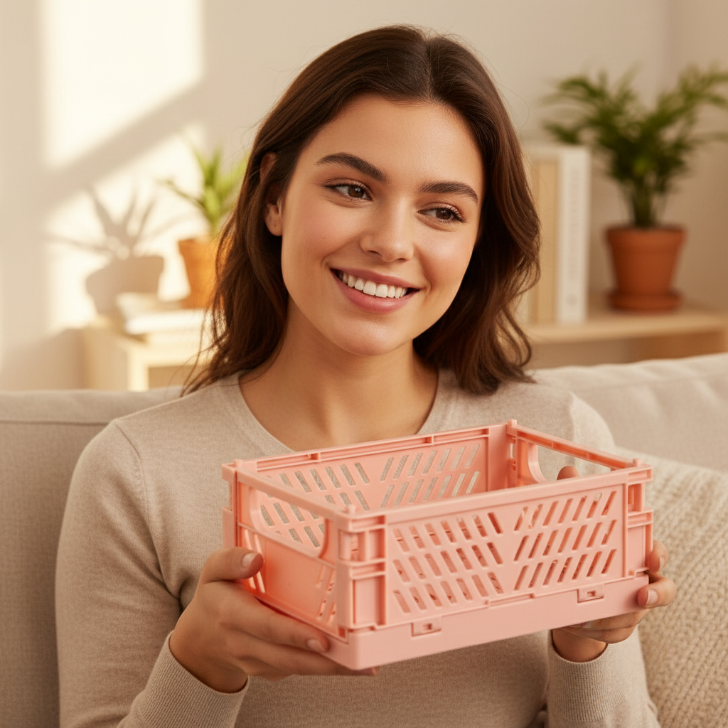 Boîte pliable rangement multifonction