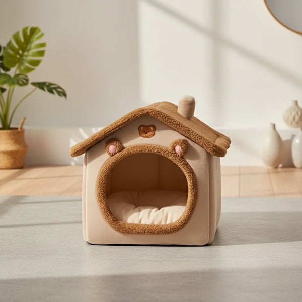 Lit Pliant et Lavable pour Chat et Petit Chien - Maison Confortable pour Animaux