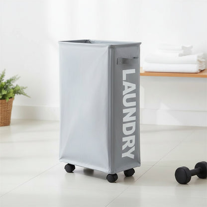 Panier à Linge Pliable et Imperméable avec Roues - Grande Capacité pour Vêtements Sales et Rangement Multifonctionnel