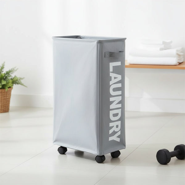 Panier à Linge Pliable et Imperméable avec Roues - Grande Capacité pour Vêtements Sales et Rangement Multifonctionnel