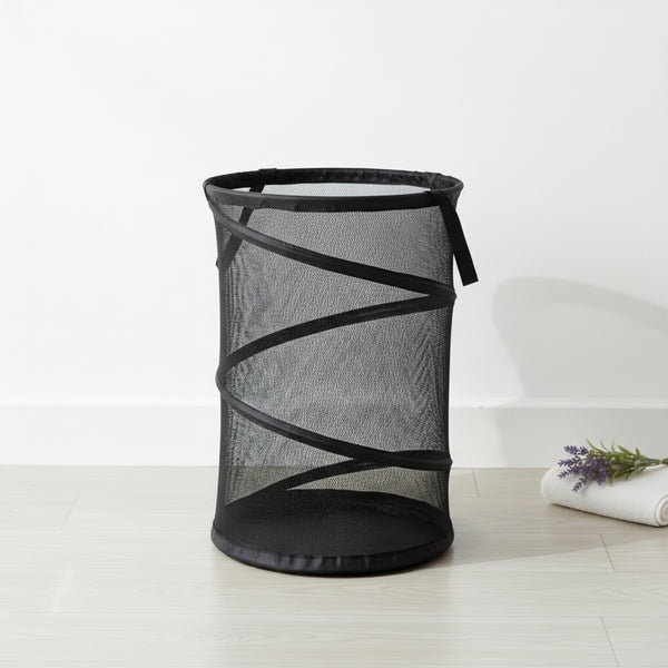 Panier à Linge Pliant avec Cadre en Fil - Rangement Organisé pour Linge Sale