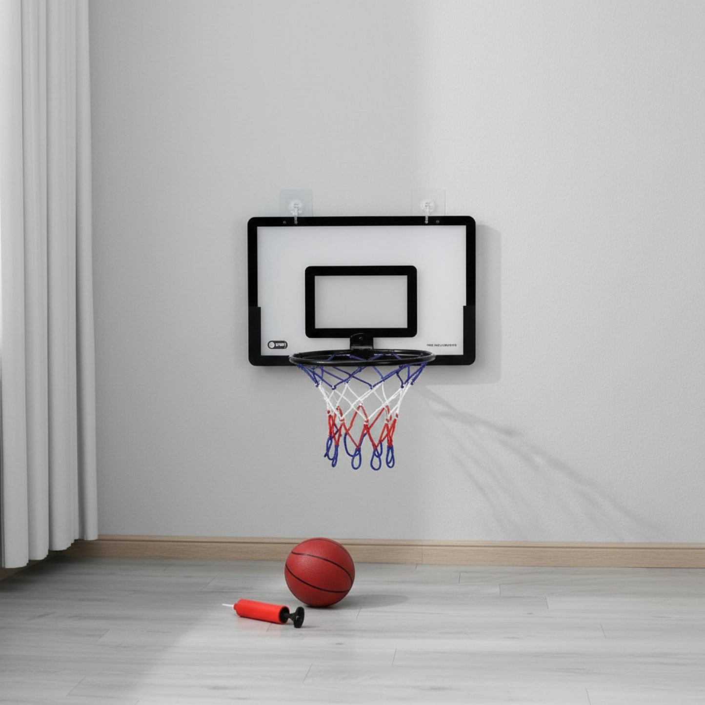 Mini Set de Basketball Mural pour Enfants - Jeu d'Intérieur Sans Perforation