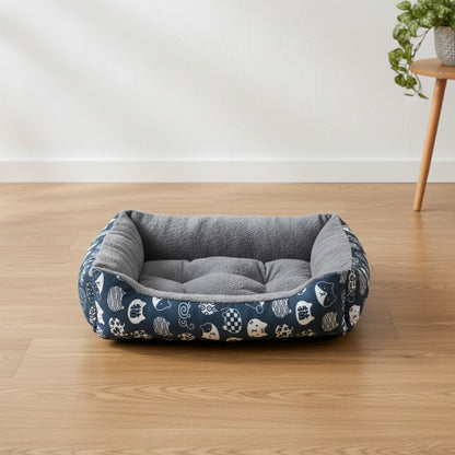 Lit d'hiver douillet pour chien et chat - Nid chaud et confortable