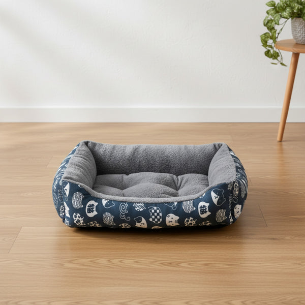 Lit d'hiver douillet pour chien et chat - Nid chaud et confortable